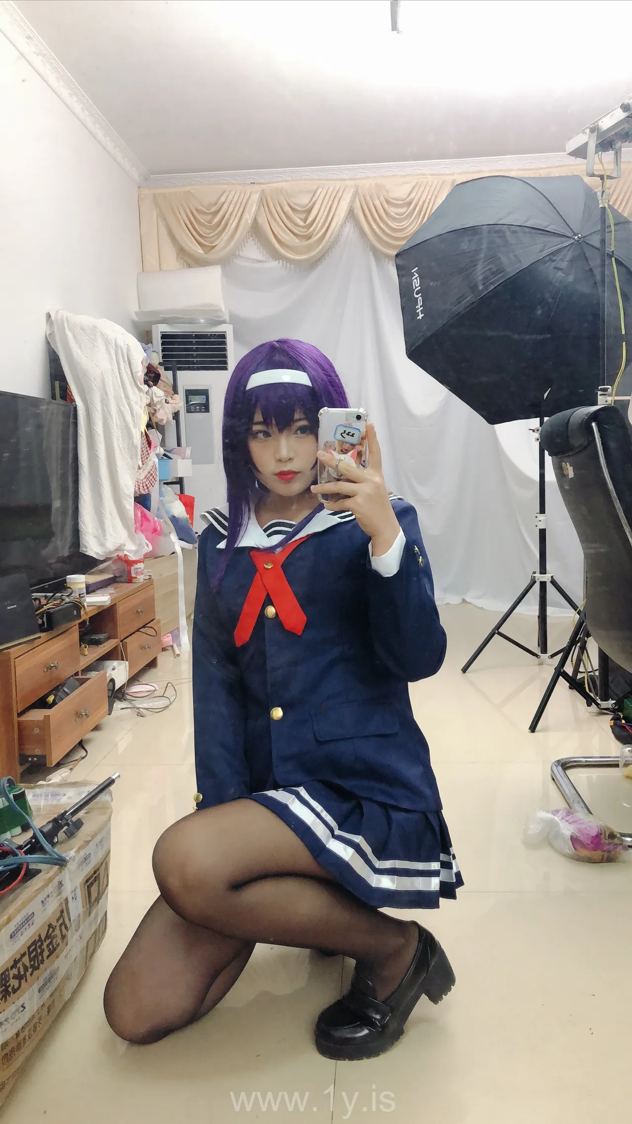 Coser@白烨 NO.020 学姐校服自拍