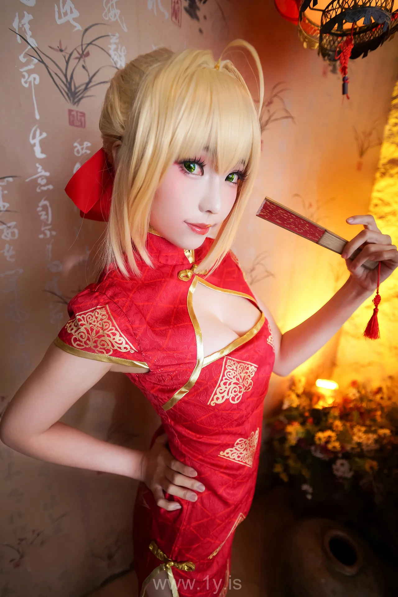 ElyEE子 NO.61 saber-红旗袍