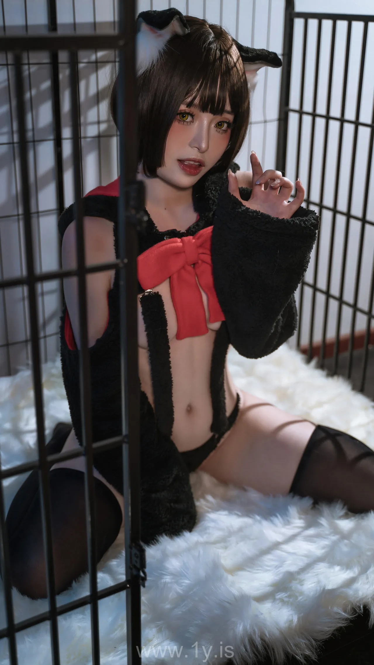 爆机少女喵小吉MiaoXiaoJi NO.035 Cat Lady In A Cage(猫娘)