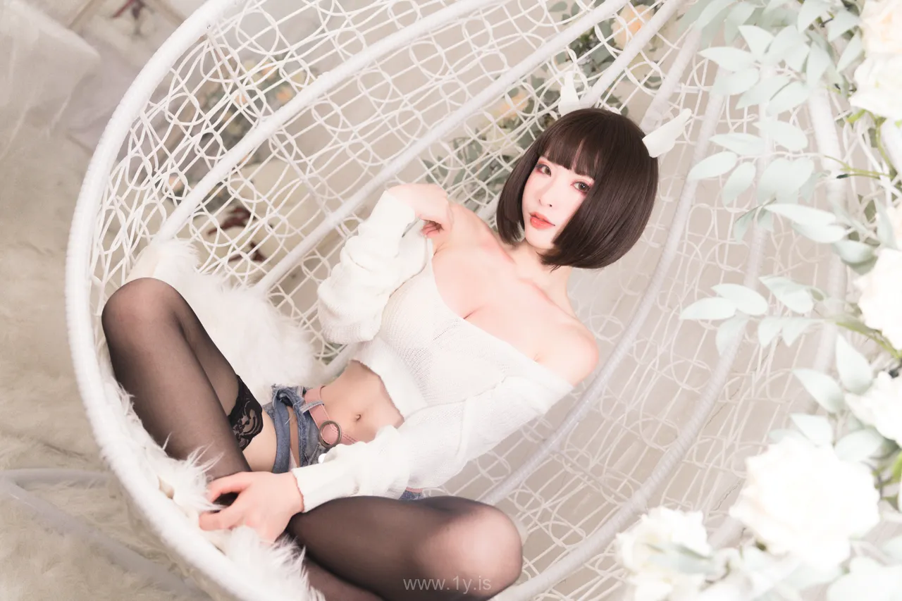 清水由乃 NO.36 白色毛衣