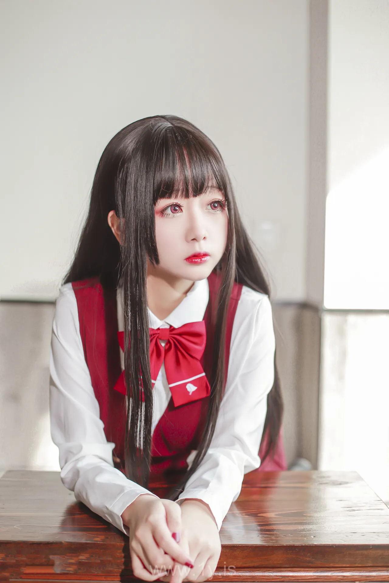 日奈娇 NO.037 JK少女红裙
