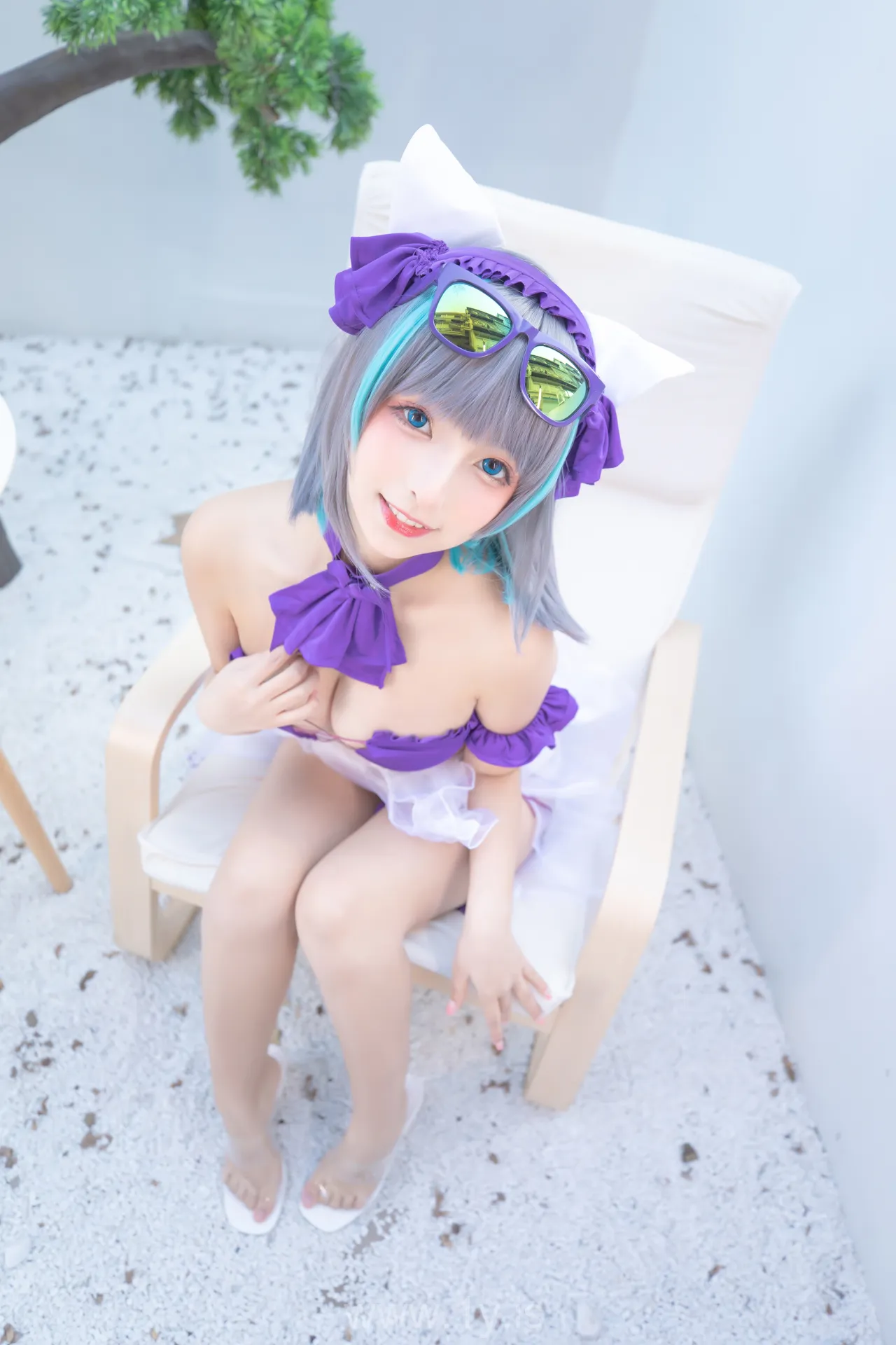 神楽坂真冬 VOL.77 神楽坂真冬 柴郡cos《纯色庭院》