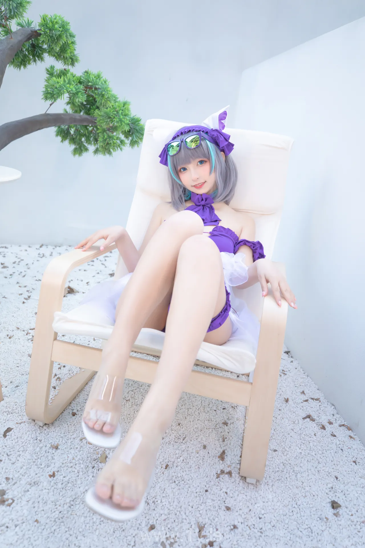 神楽坂真冬 VOL.77 神楽坂真冬 柴郡cos《纯色庭院》