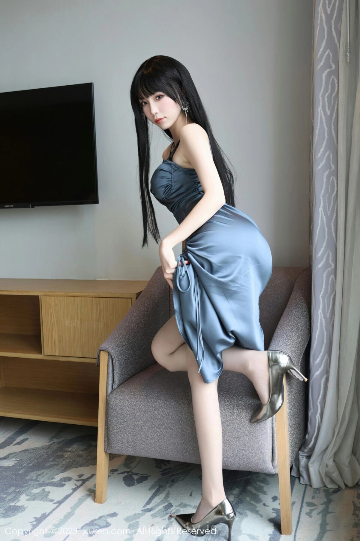 XIUREN(秀人网) NO.6713 Nice-looking & Refined Chinese Homebody Girl 江七七