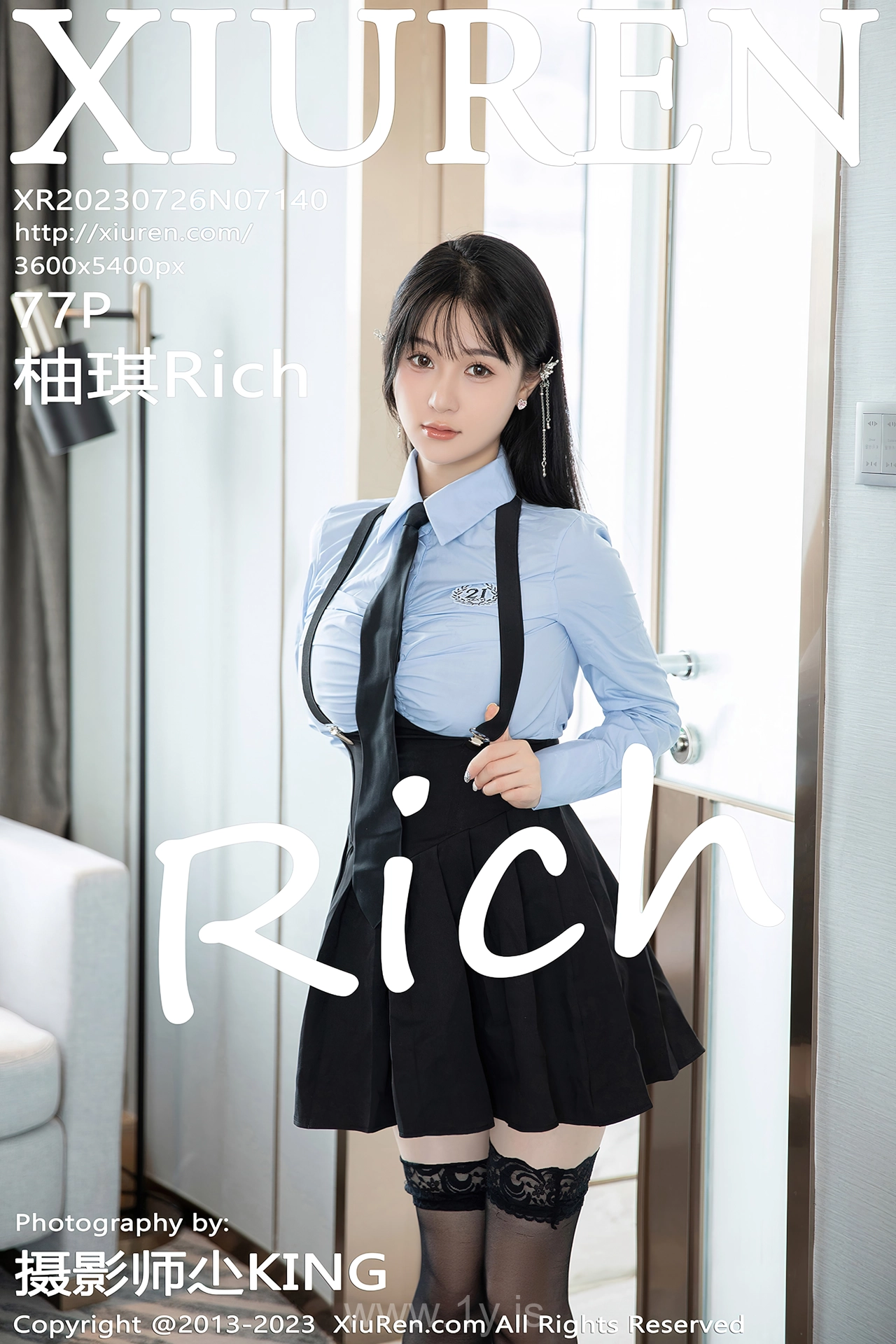 XIUREN(秀人网) No.7140 Slim & Beautiful Chinese Teen 柚琪Rich_性感学妹