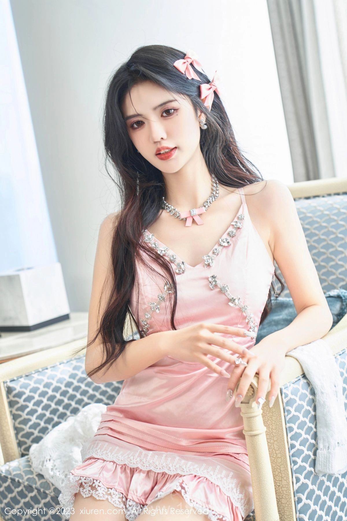 XIUREN(秀人网) No.7595 Chic Asian Women 淺淺Danny