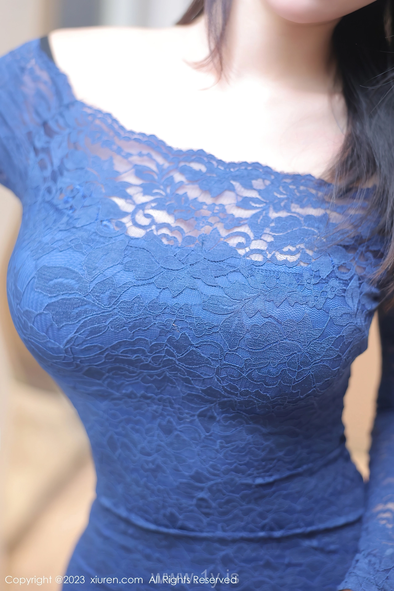 XIUREN(秀人网) No.7652 Sensuous Asian Beauty 夏沫沫tifa黑色蕾丝内衣性感写真