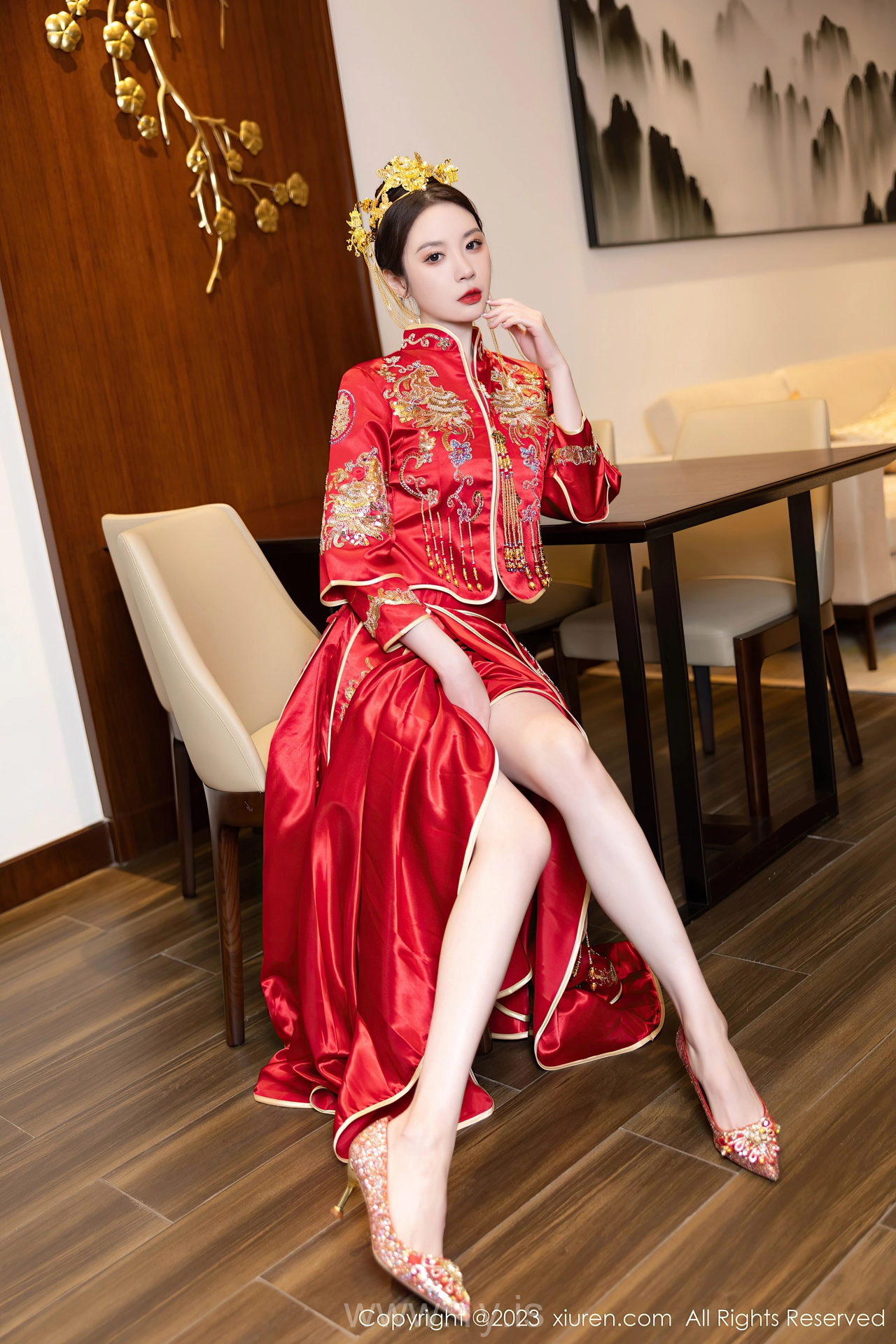 XIUREN(秀人网) No.7766 Slim & Sexy Asian Enigma 梦心玥