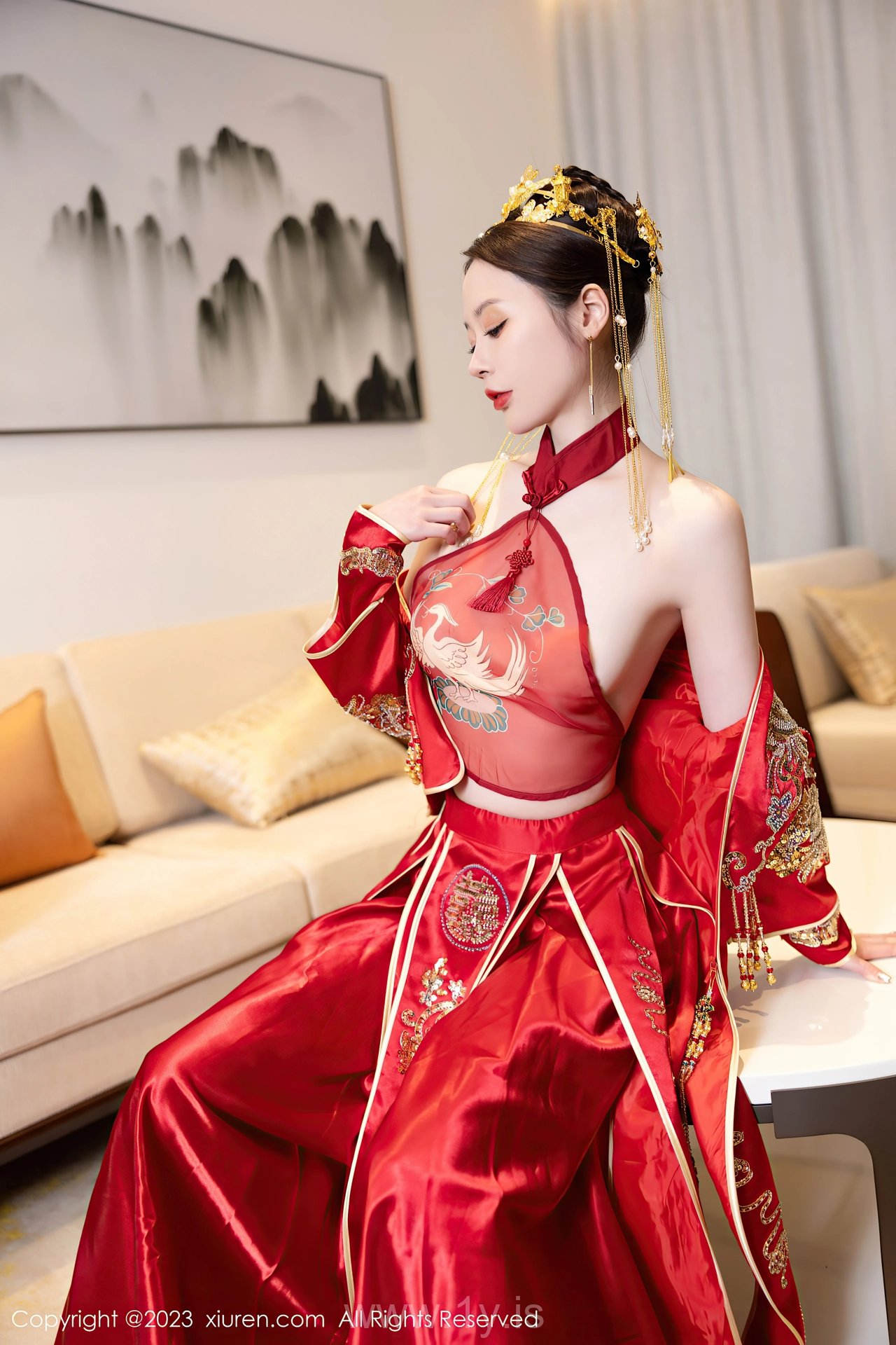 XIUREN(秀人网) No.7766 Slim & Sexy Asian Enigma 梦心玥