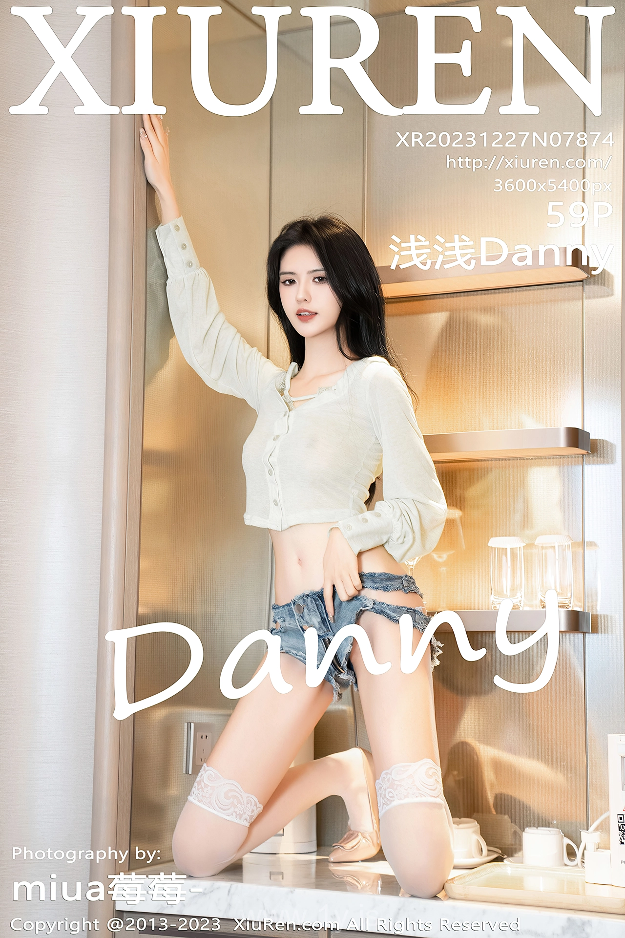 XIUREN(秀人网) No.7874 Slender & Knockout Asian Homebody Girl 浅浅Danny