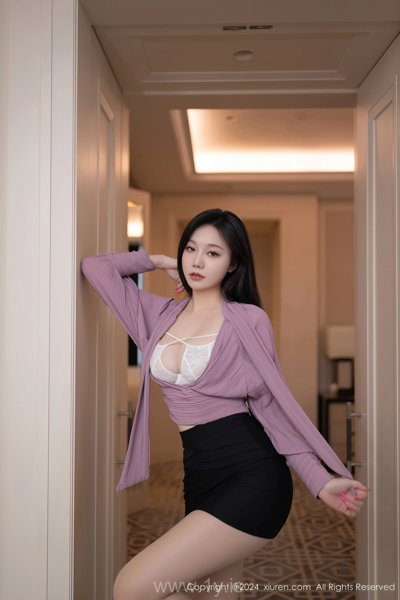 XIUREN(秀人网) No.8438 Pretty Chinese Babe 安然anran