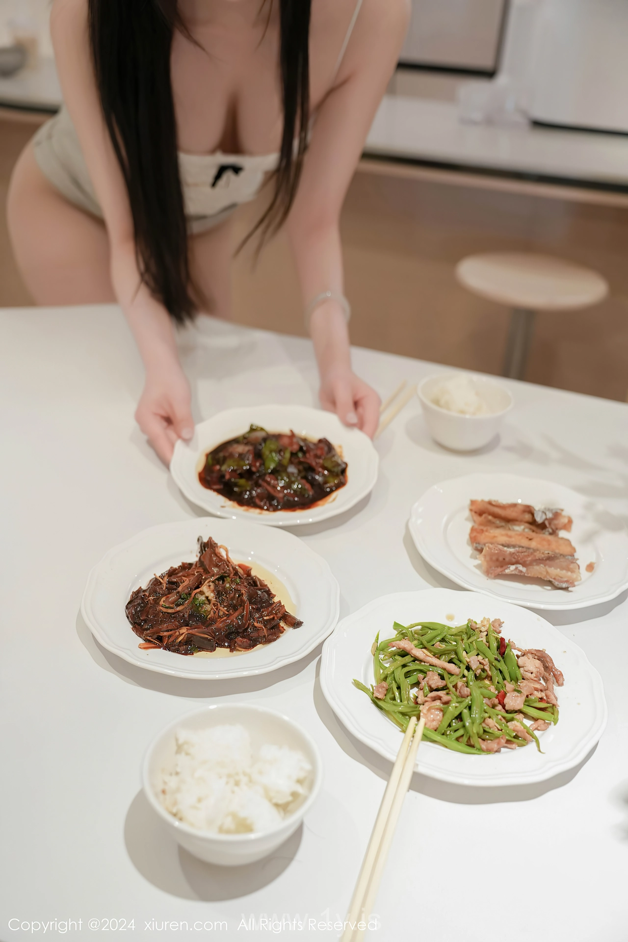 XIUREN(秀人网) No.8557 Pretty & Quiet Asian Charmer 晚苏susu