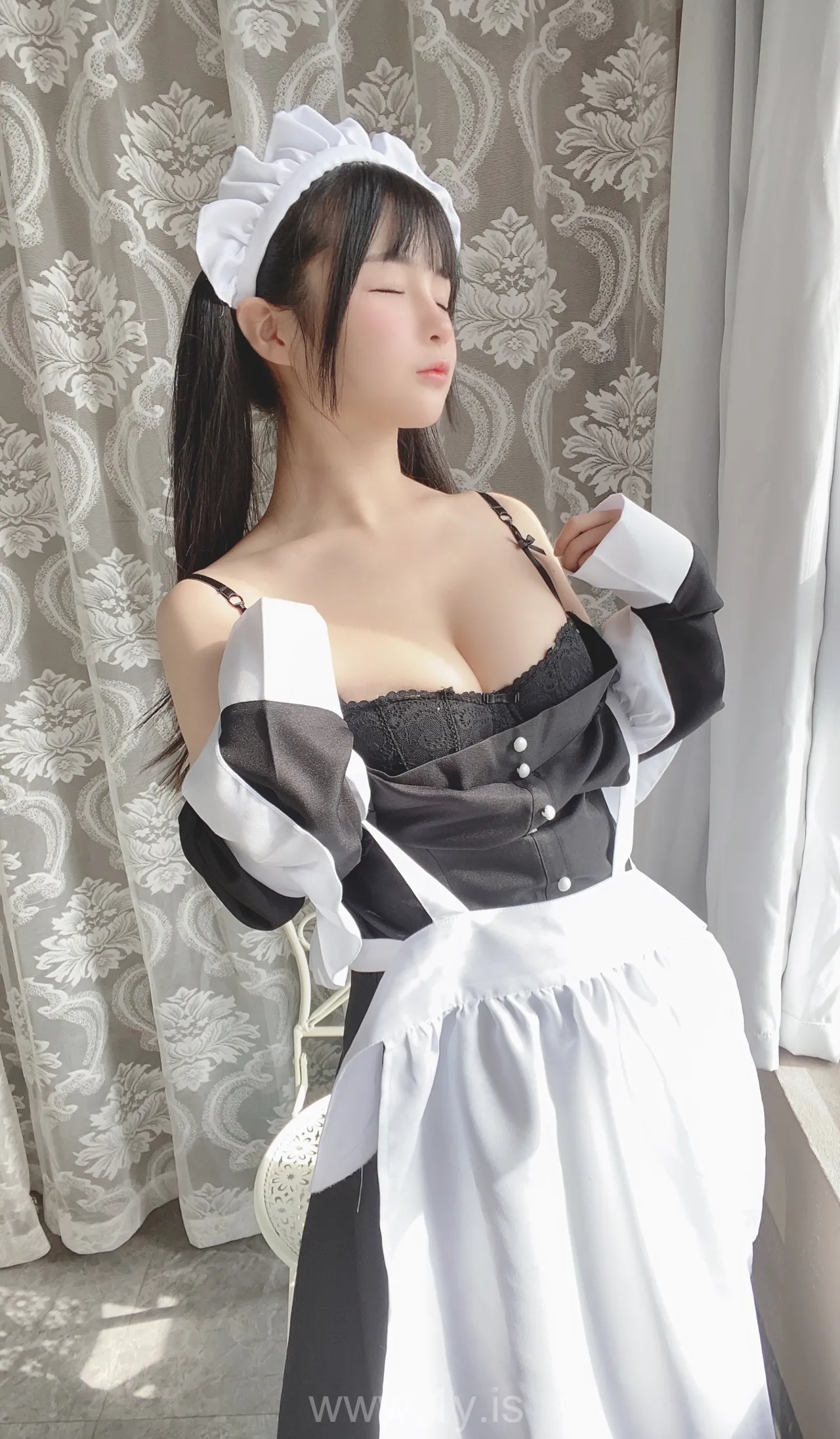 桜井宁宁 NO.031 Double-Ponytail Anime Maid(双马尾黑丝女仆)