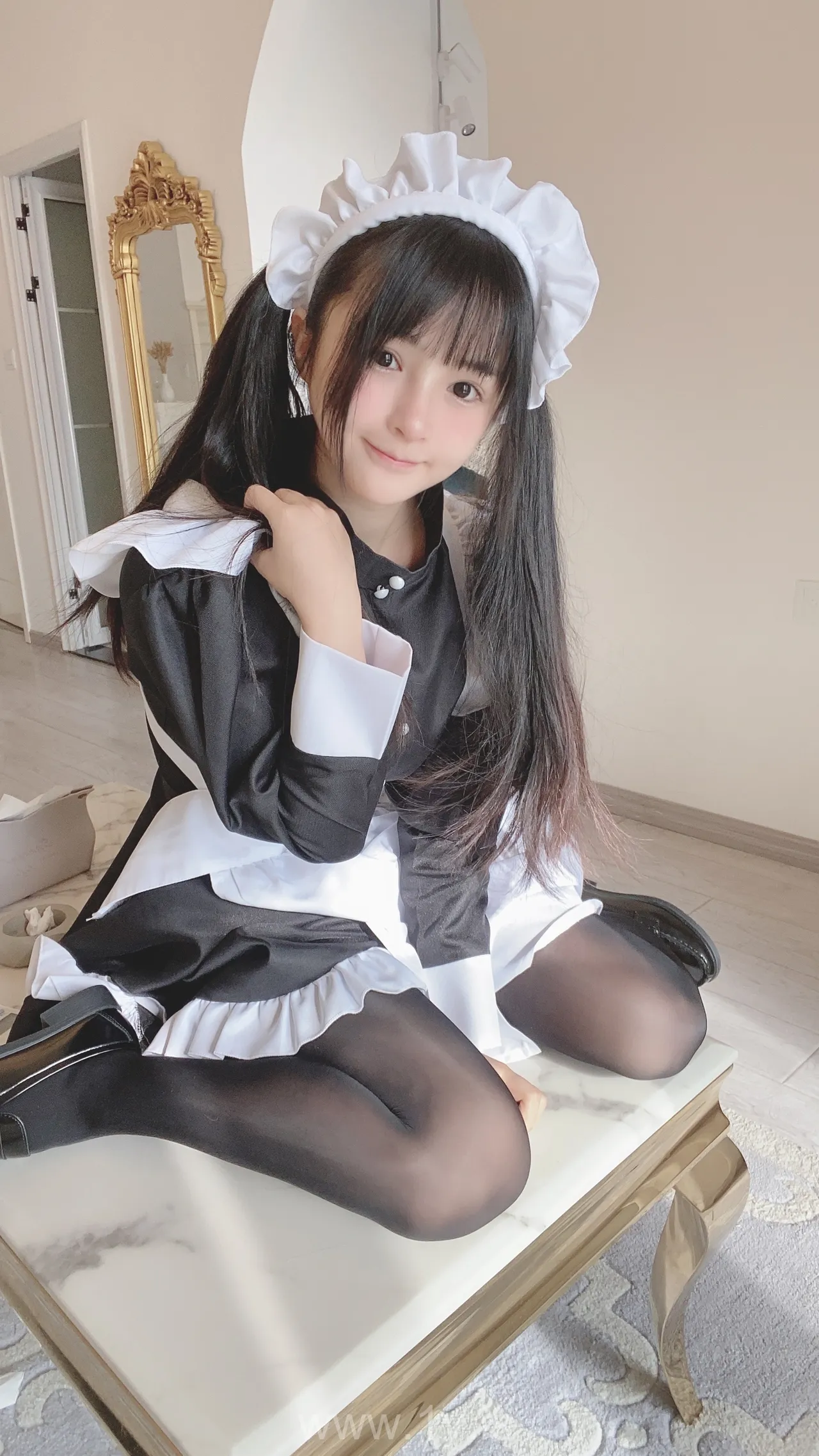 桜井宁宁 NO.031 Double-Ponytail Anime Maid(双马尾黑丝女仆)