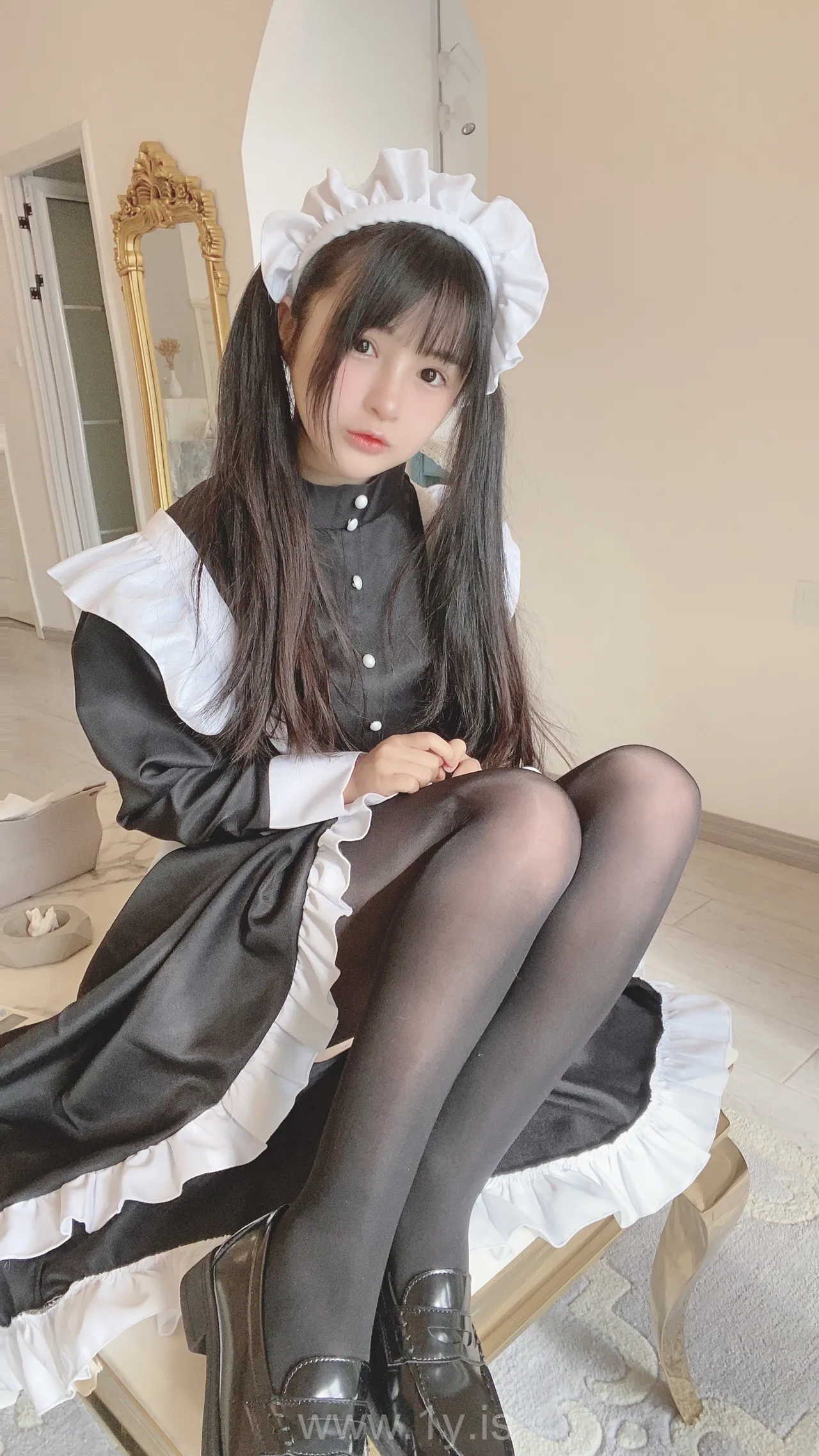 桜井宁宁 NO.031 Double-Ponytail Anime Maid(双马尾黑丝女仆)