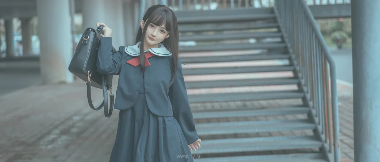桜井宁宁 NO.038 Female high school student wearing a JK uniform
