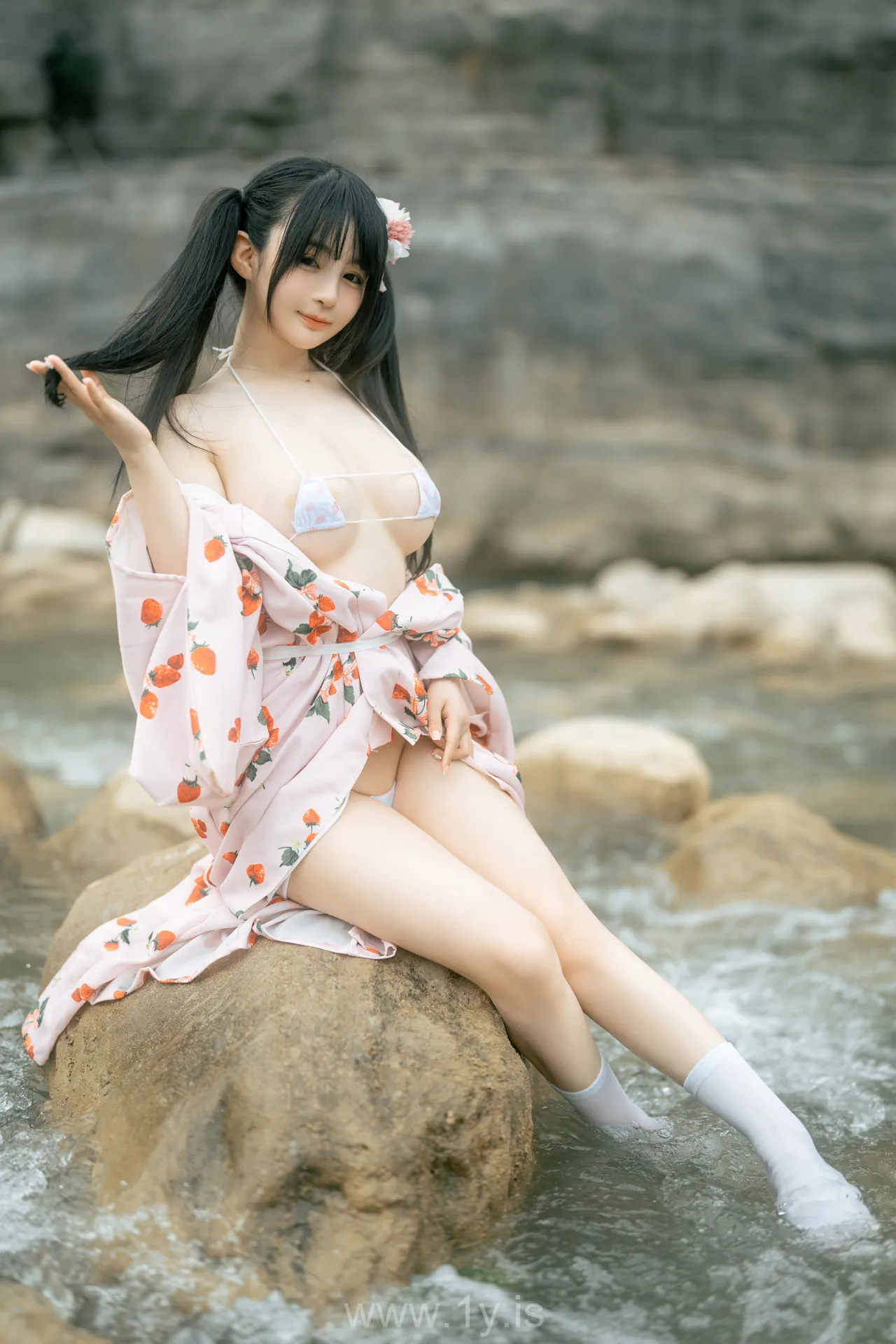 桜井宁宁 NO.062 Sensual model dressed in a kimono(和服浴衣)