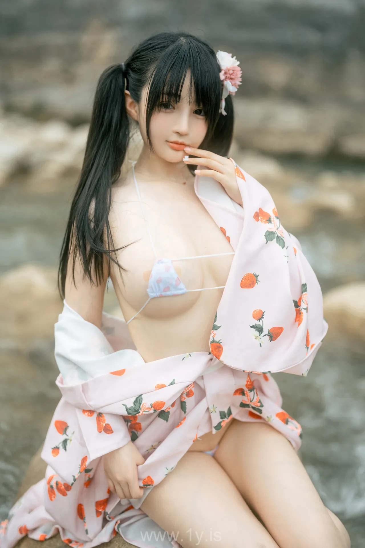 桜井宁宁 NO.062 Sensual model dressed in a kimono(和服浴衣)