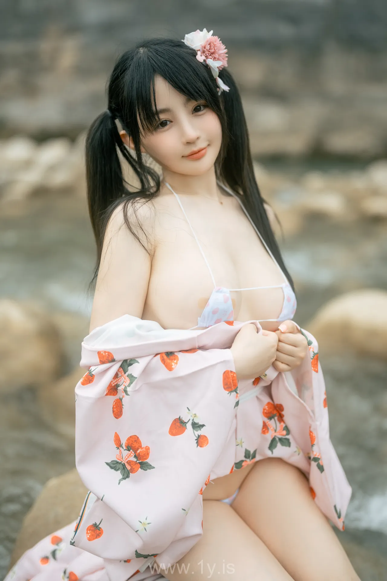 桜井宁宁 NO.062 Sensual model dressed in a kimono(和服浴衣)