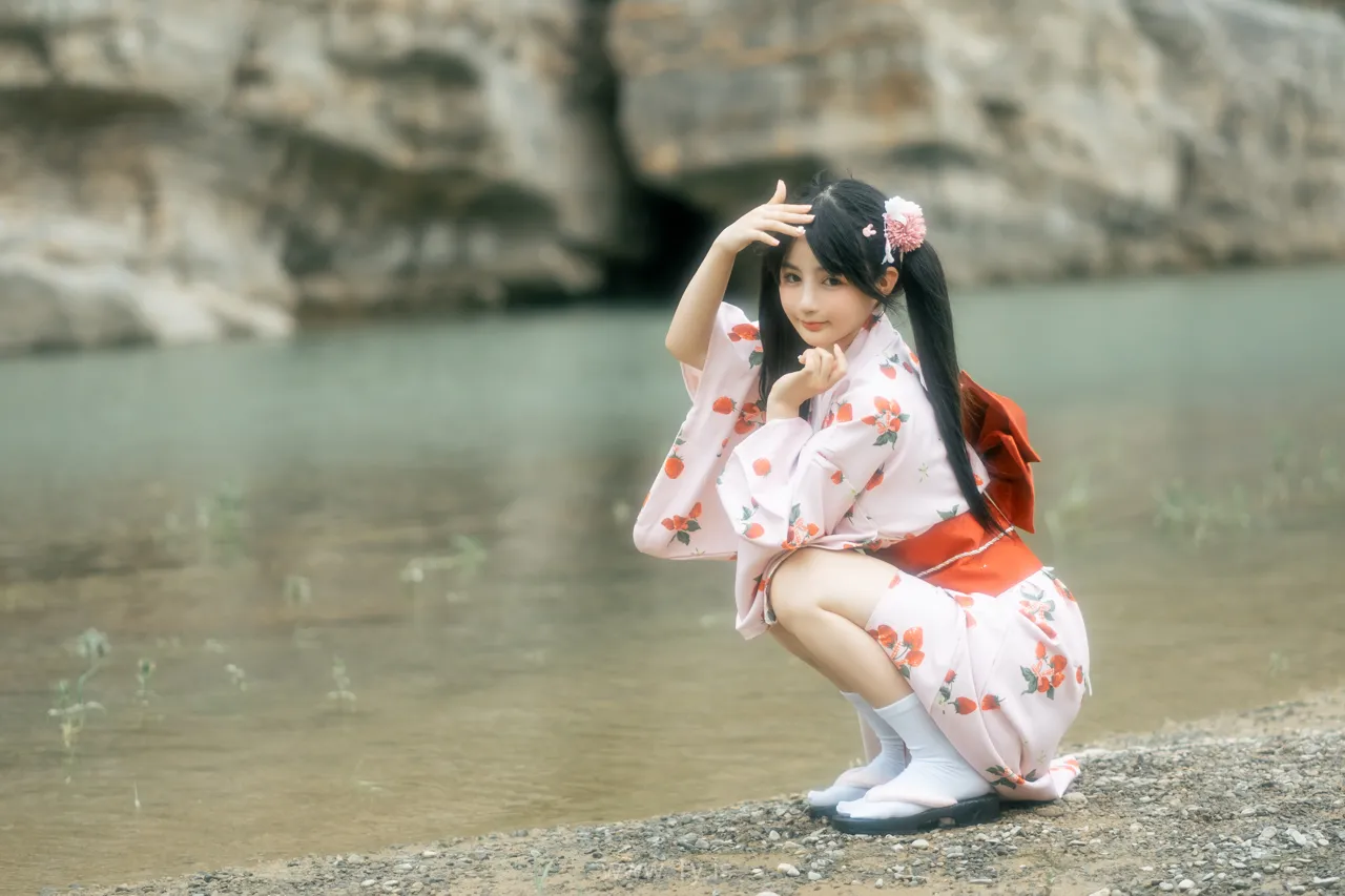 桜井宁宁 NO.062 Sensual model dressed in a kimono(和服浴衣)