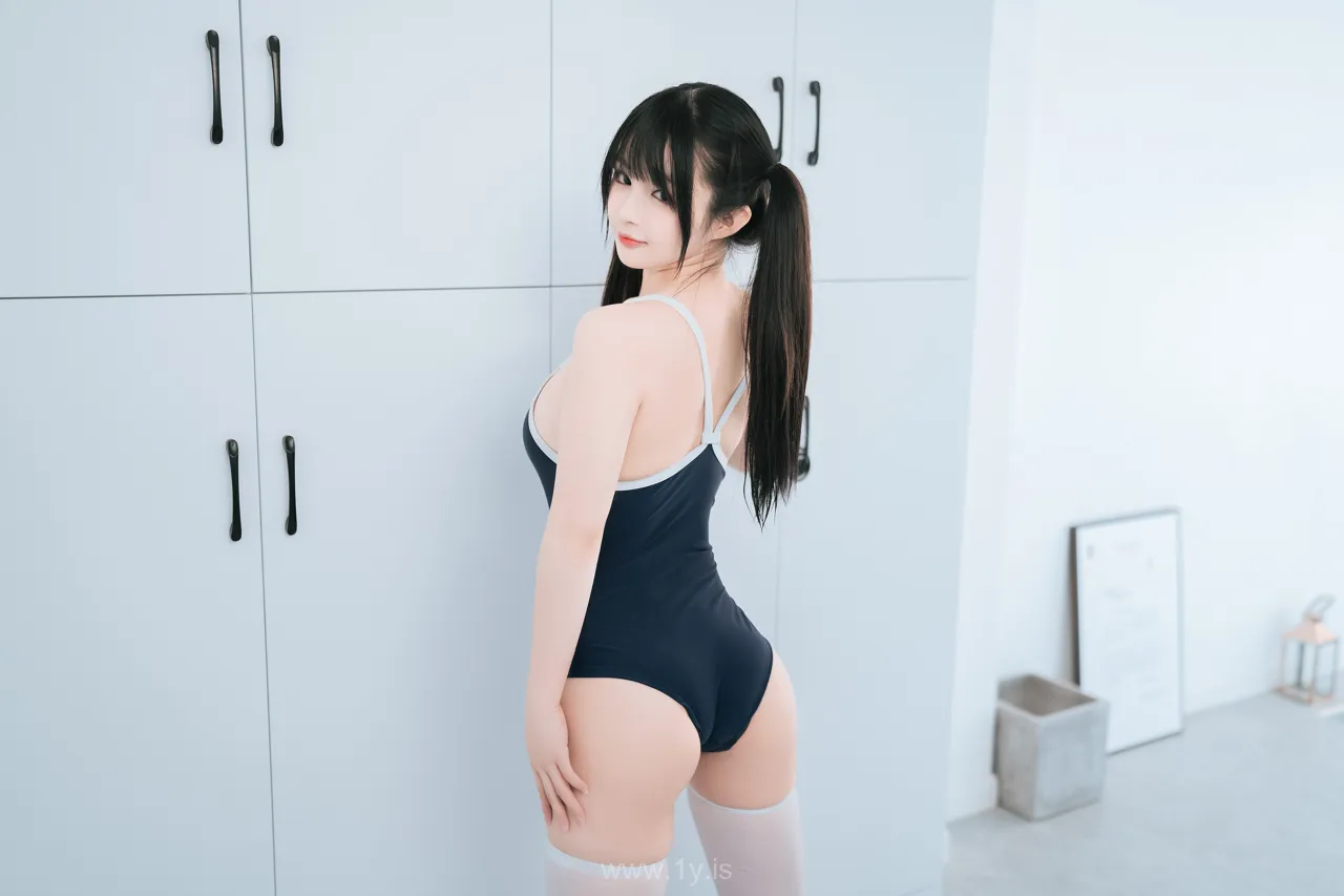 桜井宁宁 NO.064 High school girl in a swimsuit(白丝死库水)