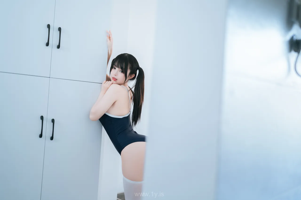 桜井宁宁 NO.064 High school girl in a swimsuit(白丝死库水)