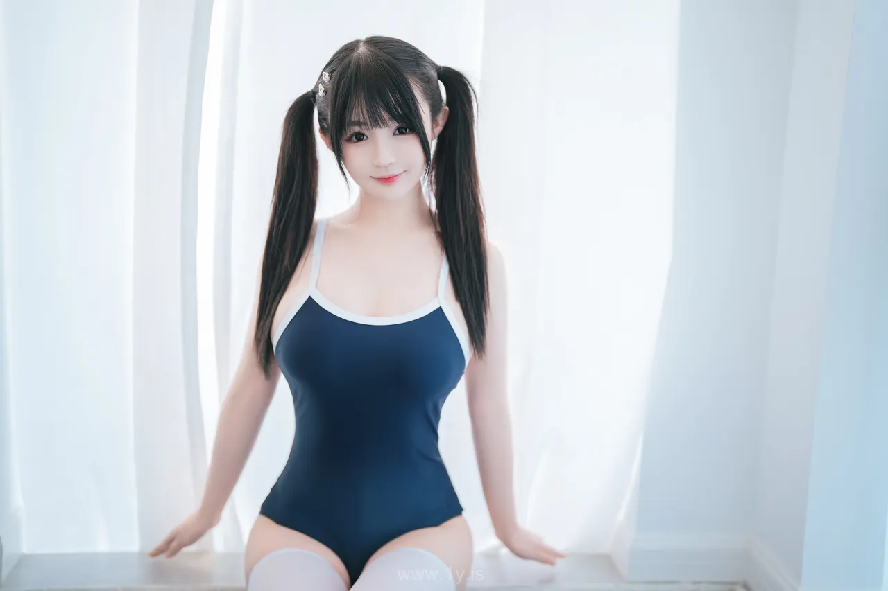 桜井宁宁 NO.064 High school girl in a swimsuit(白丝死库水)