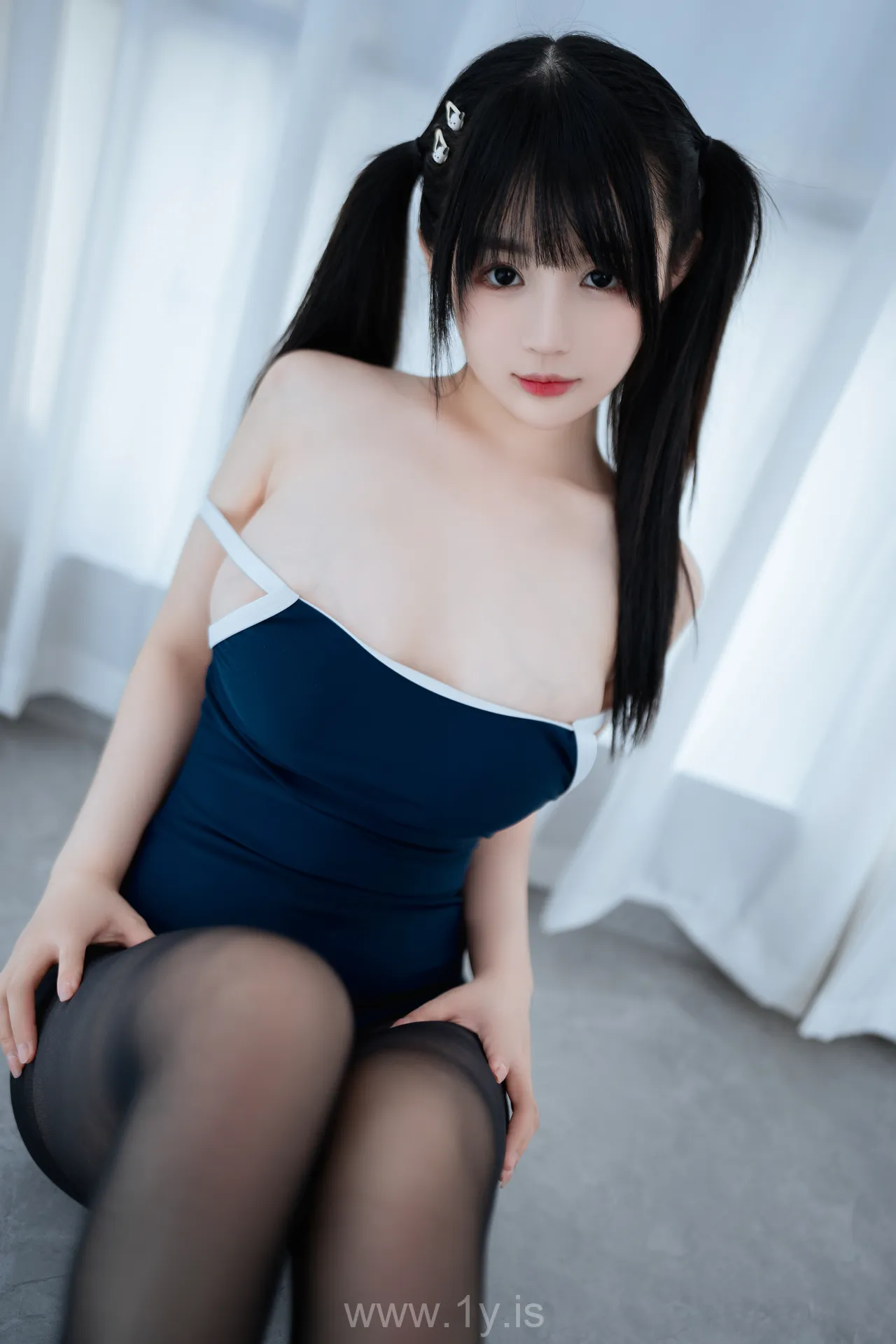 桜井宁宁 NO.065 Young lady in black stockings is sensual(黑丝死库水)