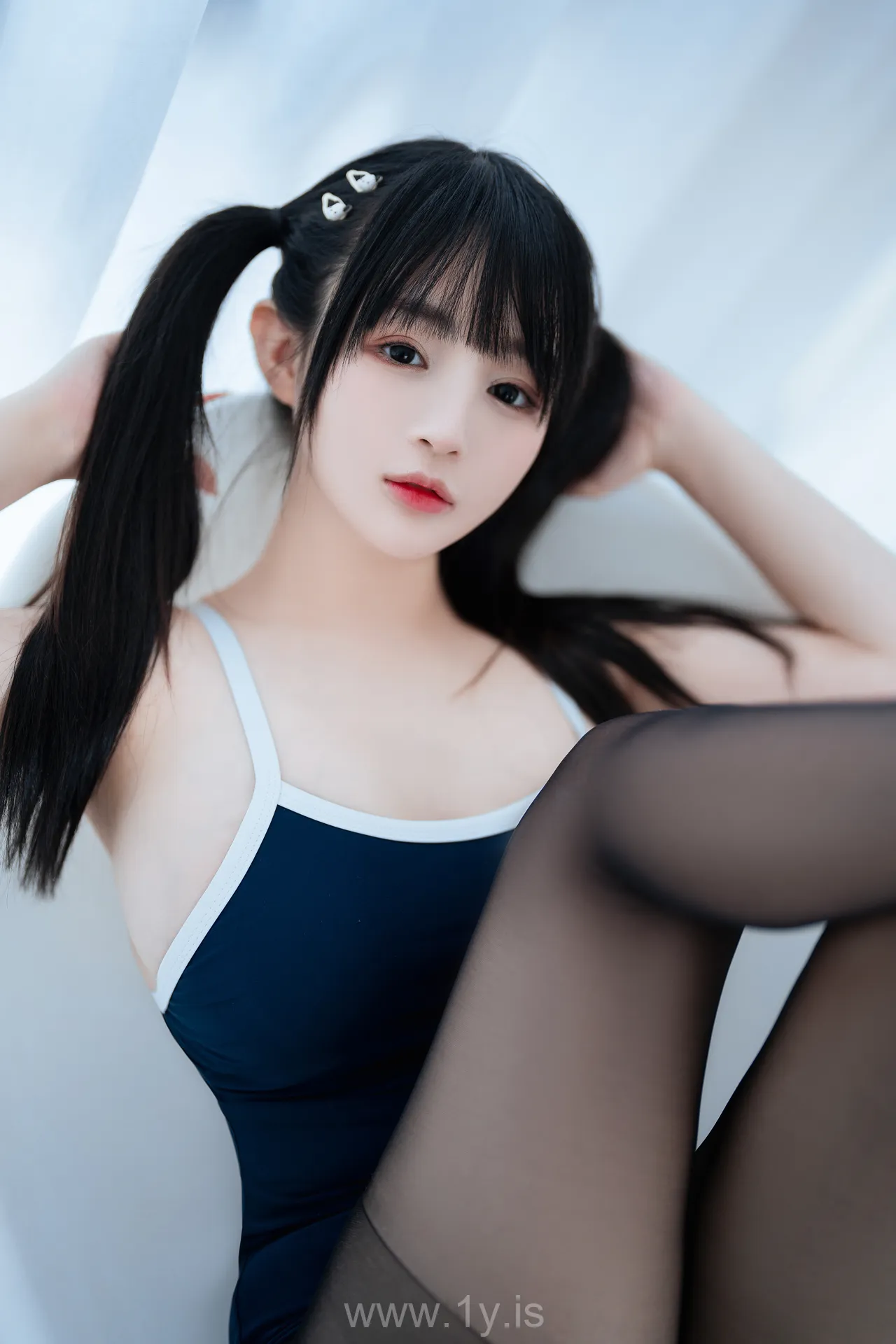 桜井宁宁 NO.065 Young lady in black stockings is sensual(黑丝死库水)