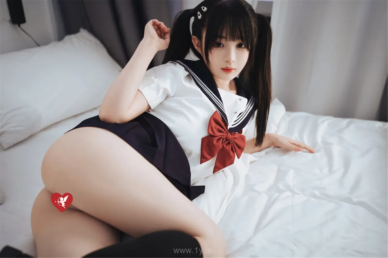 桜井宁宁 NO.066 Young schoolgirl with twin-tailed hair dressed in JK双马尾JK