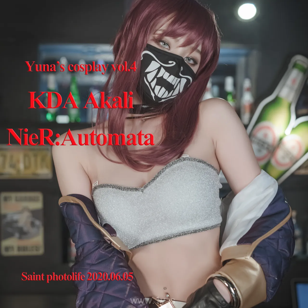 Yuna(윤아) VOL.18 Yuna's Cos Vol.04 KDA Akali & Nier Automata 2B