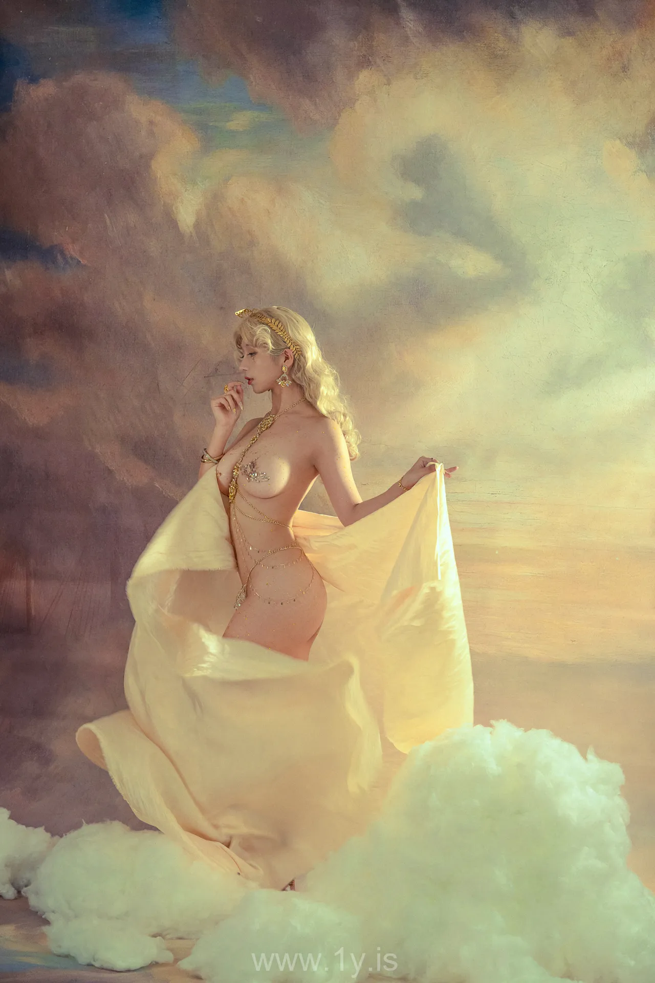 云溪溪 NO.35 奶桃 Tourmaline-Citrine黄水晶